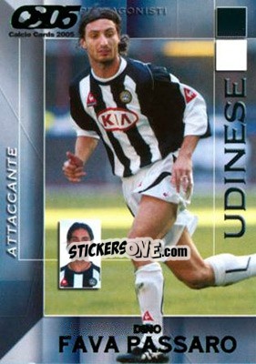 Sticker Dino Fava Passaro - Calcio Cards 2004-2005 n. 180 - Panini