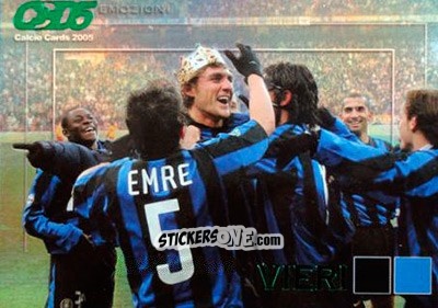 Sticker Christian Vieri - Calcio Cards 2004-2005 n. E4 - Panini