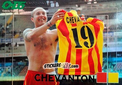 Sticker Ernesto Javier Chevanton - Calcio Cards 2004-2005 n. E6 - Panini
