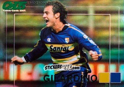 Sticker Alberto Gilardino - Calcio Cards 2004-2005 n. E7 - Panini