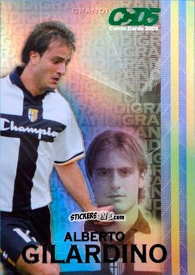 Sticker Alberto Gilardino - Calcio Cards 2004-2005 n. G4 - Panini