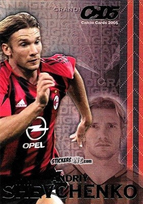 Sticker Andriy Shevchenko - Calcio Cards 2004-2005 n. G8 - Panini