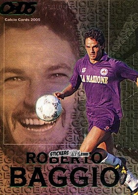 Sticker Roberto Baggio - Calcio Cards 2004-2005 n. TB1 - Panini