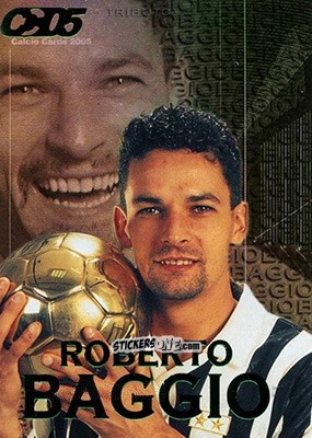Sticker Roberto Baggio - Calcio Cards 2004-2005 n. TB2 - Panini