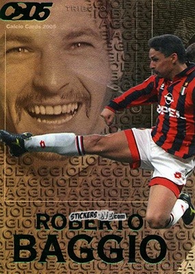 Sticker Roberto Baggio - Calcio Cards 2004-2005 n. TB3 - Panini