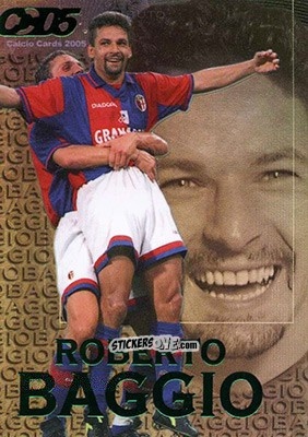Sticker Roberto Baggio - Calcio Cards 2004-2005 n. TB4 - Panini