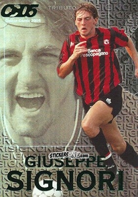 Sticker Giuseppe Signori - Calcio Cards 2004-2005 n. TS1 - Panini