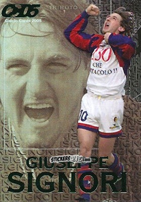 Sticker Giuseppe Signori - Calcio Cards 2004-2005 n. TS4 - Panini