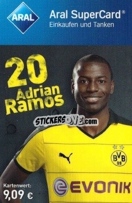 Sticker Adrian Ramos - BVB Borussia Dortmund 2015-2016
 n. 12 - Aral