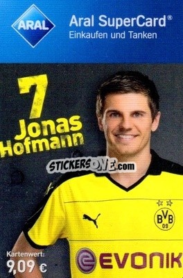 Sticker Jonas Hofmann - BVB Borussia Dortmund 2015-2016
 n. 31 - Aral