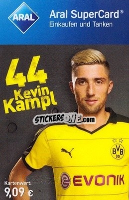 Sticker Kevin Kampl - BVB Borussia Dortmund 2015-2016
 n. 29 - Aral