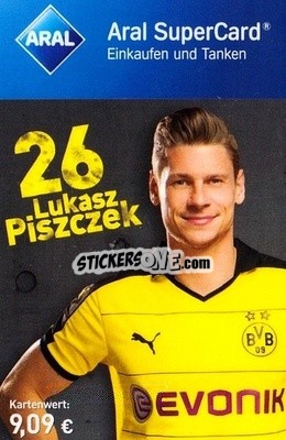 Sticker Lukasz Piszczek - BVB Borussia Dortmund 2015-2016
 n. 15 - Aral