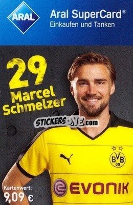 Sticker Marcel Schmelzer - BVB Borussia Dortmund 2015-2016
 n. 18 - Aral