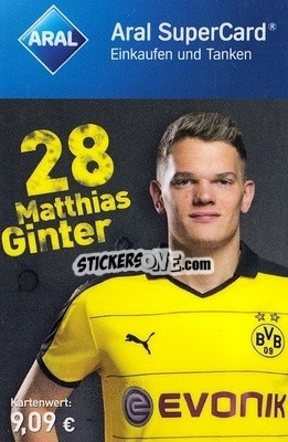 Figurina Matthias Ginter - BVB Borussia Dortmund 2015-2016
 - Aral