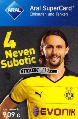 Sticker Neven Subotic - BVB Borussia Dortmund 2015-2016
 n. 3 - Aral