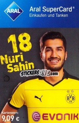 Sticker Nuri Sahin - BVB Borussia Dortmund 2015-2016
 n. 11 - Aral