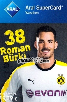 Sticker Roman Bürki - BVB Borussia Dortmund 2015-2016
 n. 21 - Aral