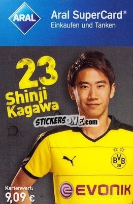 Sticker Shinji Kagawa - BVB Borussia Dortmund 2015-2016
 n. 13 - Aral