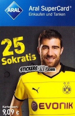 Sticker Sokratis Papastathopoulos - BVB Borussia Dortmund 2015-2016
 n. 14 - Aral