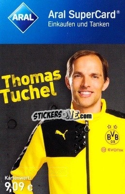 Sticker Thomas Tuchel - BVB Borussia Dortmund 2015-2016
 n. 23 - Aral