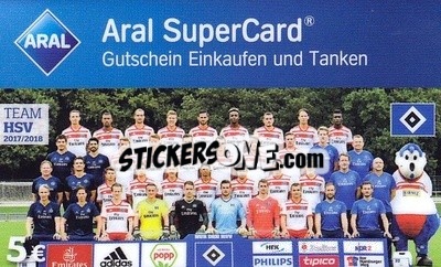 Sticker 2017-2018 Team Photo - Hamburger SV 2017-2018
 n. 1 - Aral