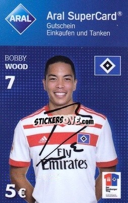 Sticker Bobby Wood - Hamburger SV 2017-2018
 - Aral