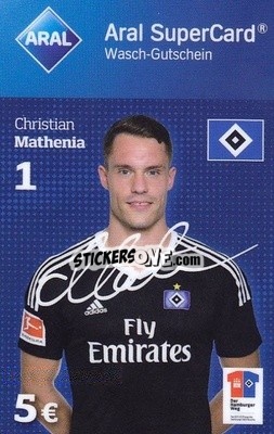 Sticker Christian Mathenia - Hamburger SV 2017-2018
 n. 9 - Aral
