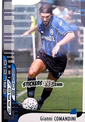Sticker G. Comandini - Calcio Cards 2001-2002 n. 7 - Panini