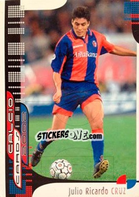 Sticker J. R. Cruz - Calcio Cards 2001-2002 n. 13 - Panini