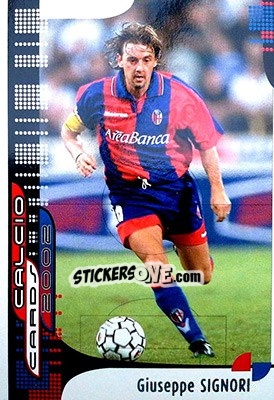 Sticker G. Signori - Calcio Cards 2001-2002 n. 14 - Panini