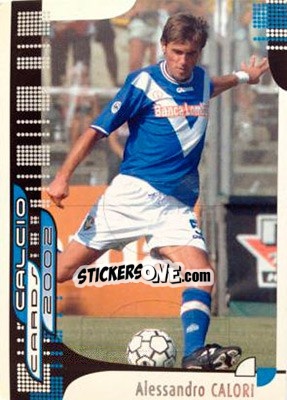 Sticker A.  Calori - Calcio Cards 2001-2002 n. 17 - Panini