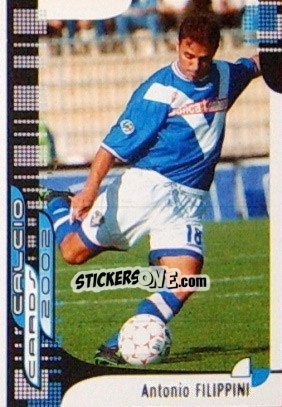 Sticker A. Filippini - Calcio Cards 2001-2002 n. 19 - Panini