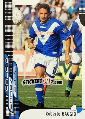 Sticker R. Baggio - Calcio Cards 2001-2002 n. 20 - Panini