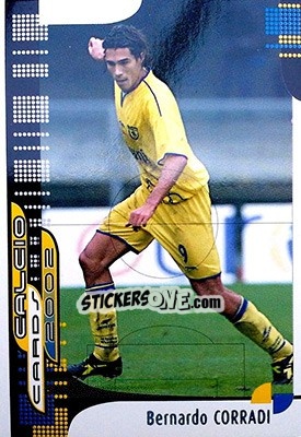 Sticker B. Corradi - Calcio Cards 2001-2002 n. 28 - Panini