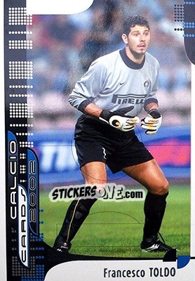 Sticker F. Toldo - Calcio Cards 2001-2002 n. 36 - Panini