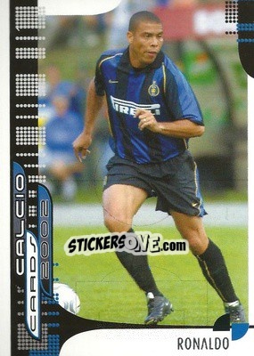 Sticker Ronaldo - Calcio Cards 2001-2002 n. 41 - Panini