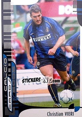 Sticker C. Vieri - Calcio Cards 2001-2002 n. 42 - Panini
