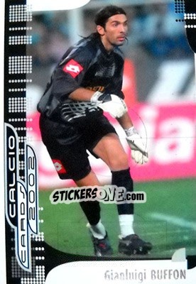 Sticker G. Buffon - Calcio Cards 2001-2002 n. 43 - Panini