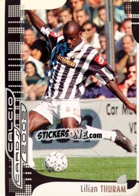 Sticker Lilian Thuram - Calcio Cards 2001-2002 n. 44 - Panini