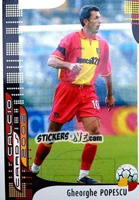 Sticker G. Popescu - Calcio Cards 2001-2002 n. 59 - Panini