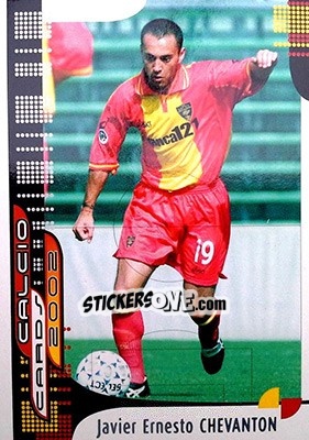 Sticker J. E. Chevanton - Calcio Cards 2001-2002 n. 62 - Panini