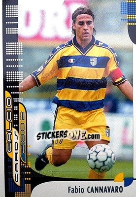 Sticker F. Cannavaro - Calcio Cards 2001-2002 n. 72 - Panini