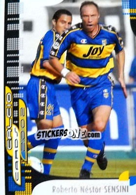 Sticker R. N. Sensini - Calcio Cards 2001-2002 n. 73 - Panini