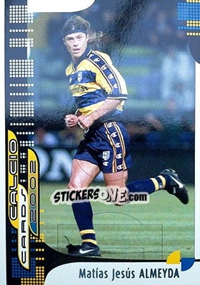Sticker M. J. Almeyda - Calcio Cards 2001-2002 n. 74 - Panini