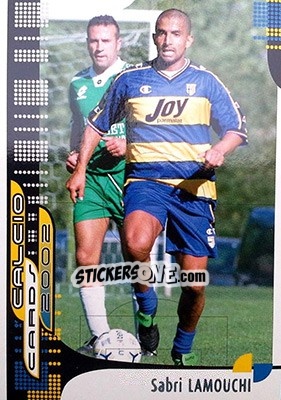 Sticker S. Lamouchi - Calcio Cards 2001-2002 n. 75 - Panini