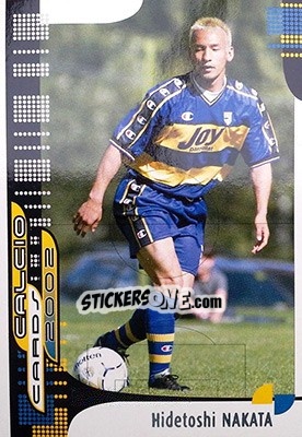 Sticker H. Nakata - Calcio Cards 2001-2002 n. 76 - Panini