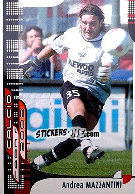 Sticker A. Mazzantini - Calcio Cards 2001-2002 - Panini