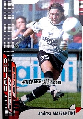Sticker A. Mazzantini - Calcio Cards 2001-2002 n. 78 - Panini