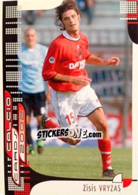 Sticker Z. Vryzas - Calcio Cards 2001-2002 - Panini
