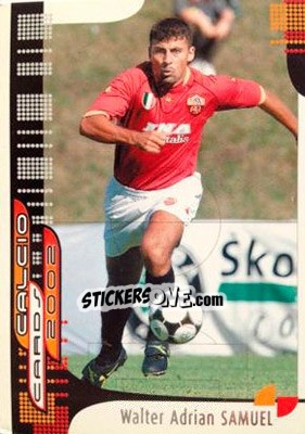 Sticker W. A. Samuel - Calcio Cards 2001-2002 n. 94 - Panini